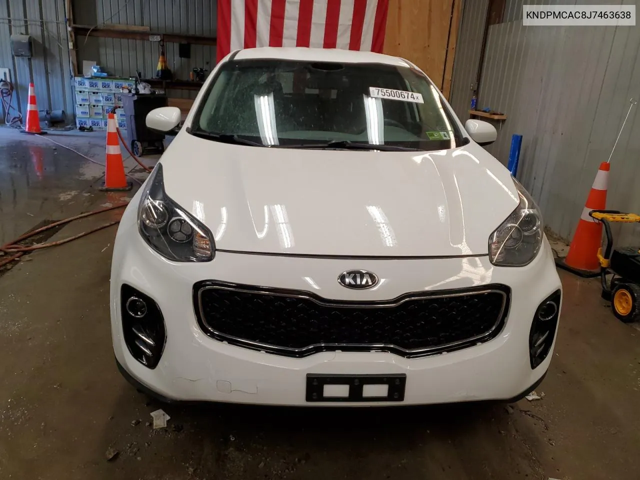 2018 Kia Sportage Lx VIN: KNDPMCAC8J7463638 Lot: 75500674