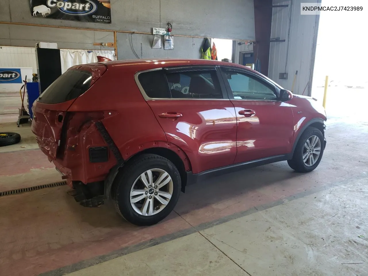 2018 Kia Sportage Lx VIN: KNDPMCAC2J7423989 Lot: 75547174