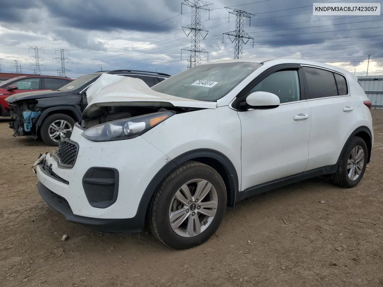 2018 Kia Sportage Lx VIN: KNDPM3AC8J7423057 Lot: 75548814