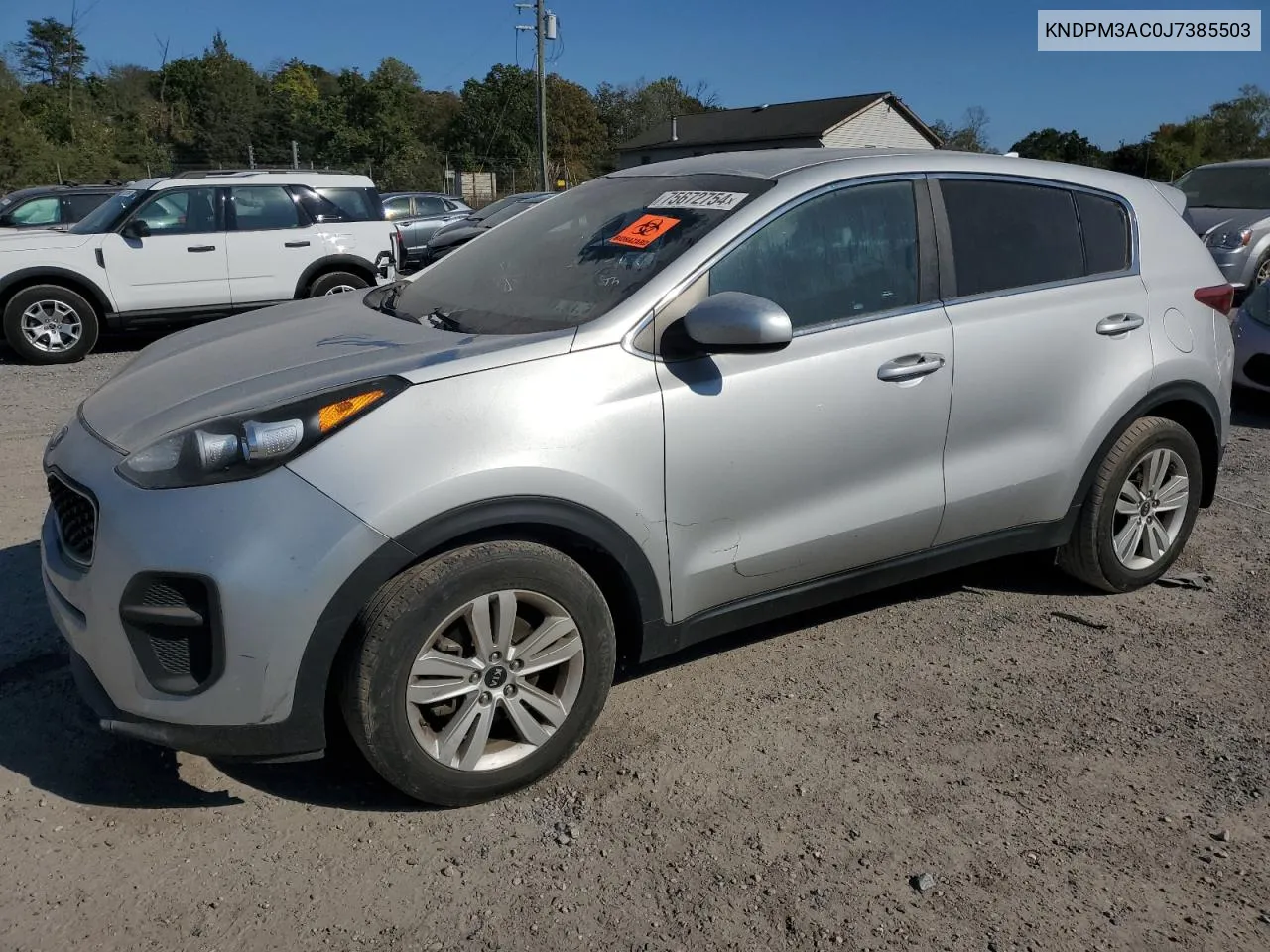 2018 Kia Sportage Lx VIN: KNDPM3AC0J7385503 Lot: 75672754