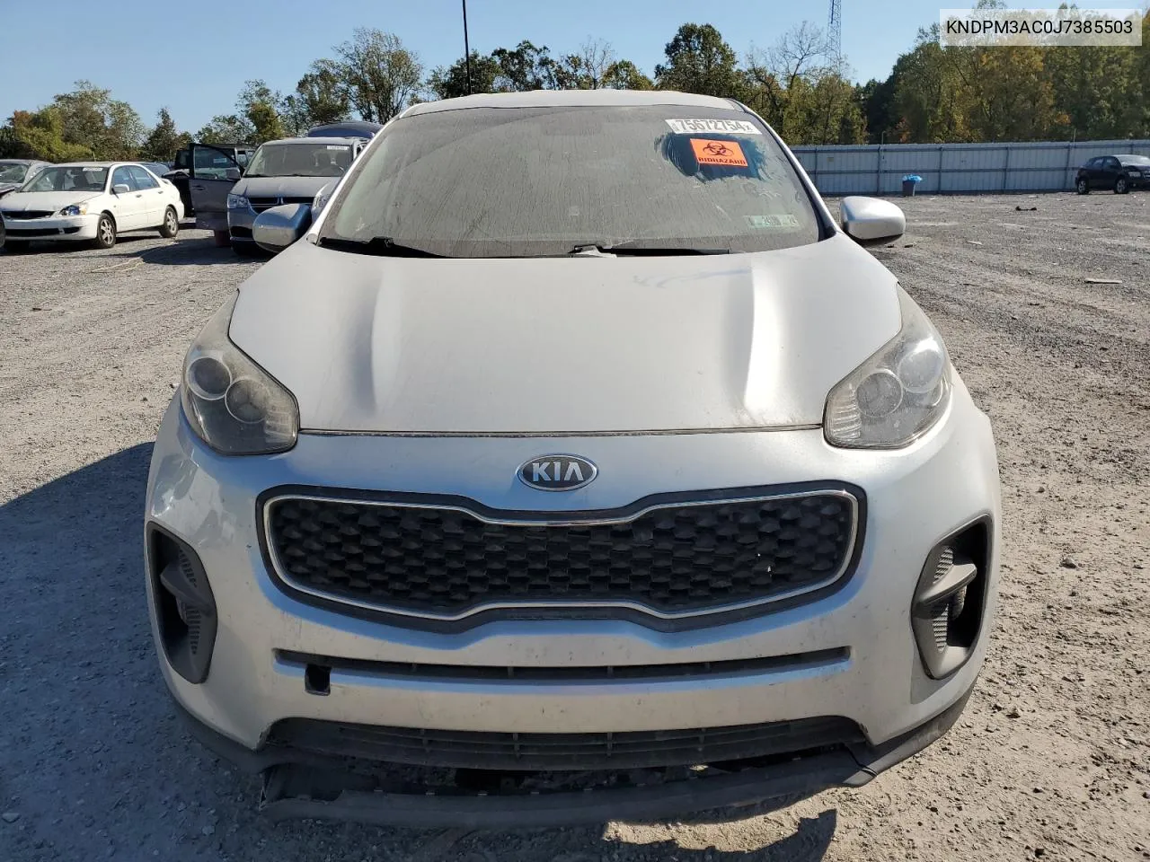 2018 Kia Sportage Lx VIN: KNDPM3AC0J7385503 Lot: 75672754