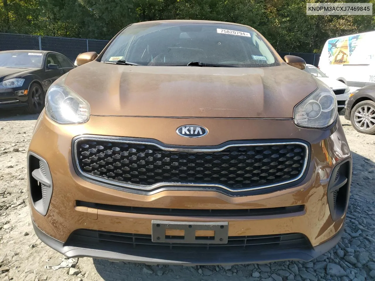 2018 Kia Sportage Lx VIN: KNDPM3ACXJ7469845 Lot: 75820794