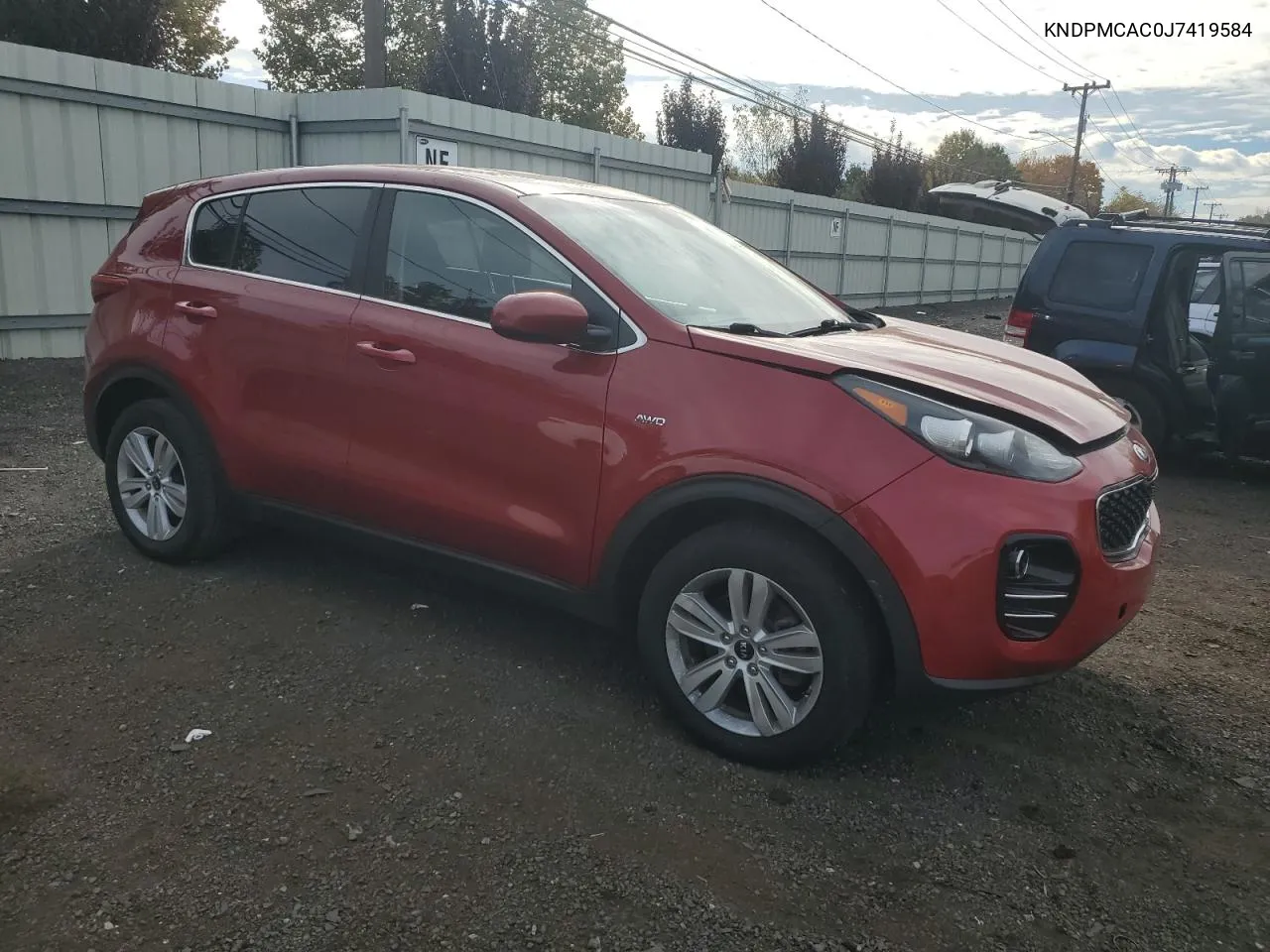 2018 Kia Sportage Lx VIN: KNDPMCAC0J7419584 Lot: 75829254