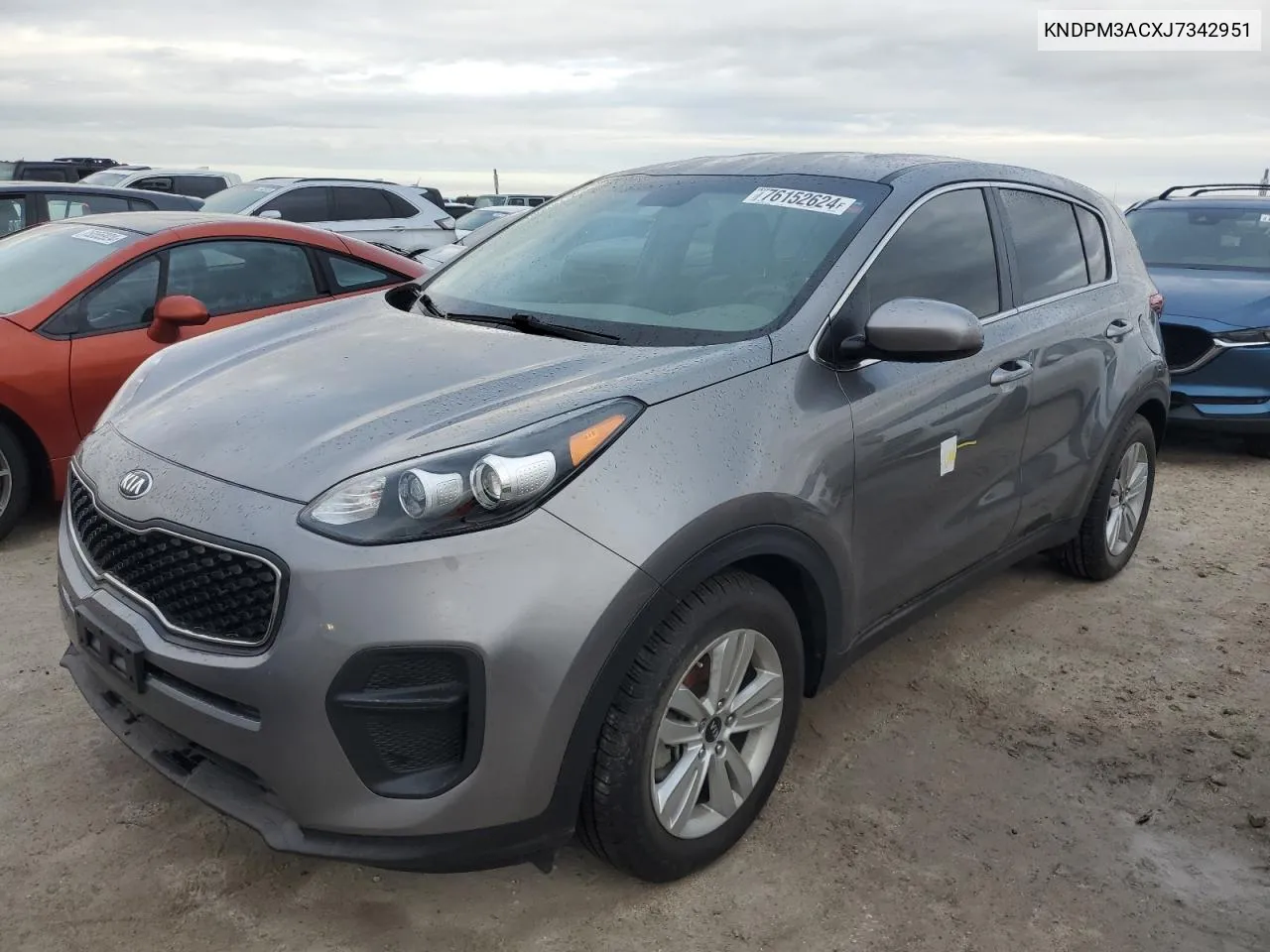 2018 Kia Sportage Lx VIN: KNDPM3ACXJ7342951 Lot: 76152624