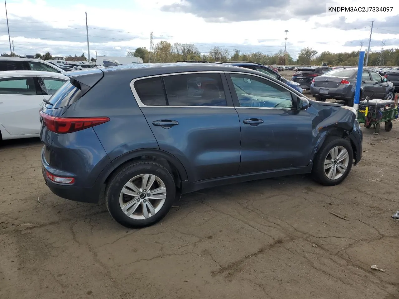 2018 Kia Sportage Lx VIN: KNDPM3AC2J7334097 Lot: 76250174