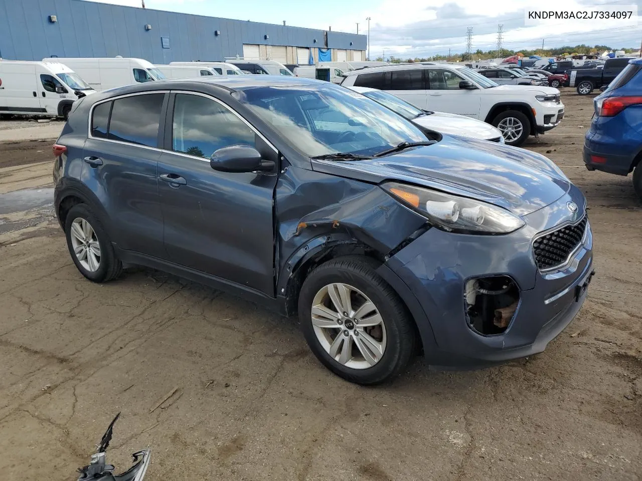 2018 Kia Sportage Lx VIN: KNDPM3AC2J7334097 Lot: 76250174