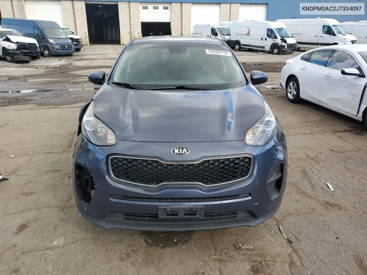 2018 Kia Sportage Lx VIN: KNDPM3AC2J7334097 Lot: 76250174