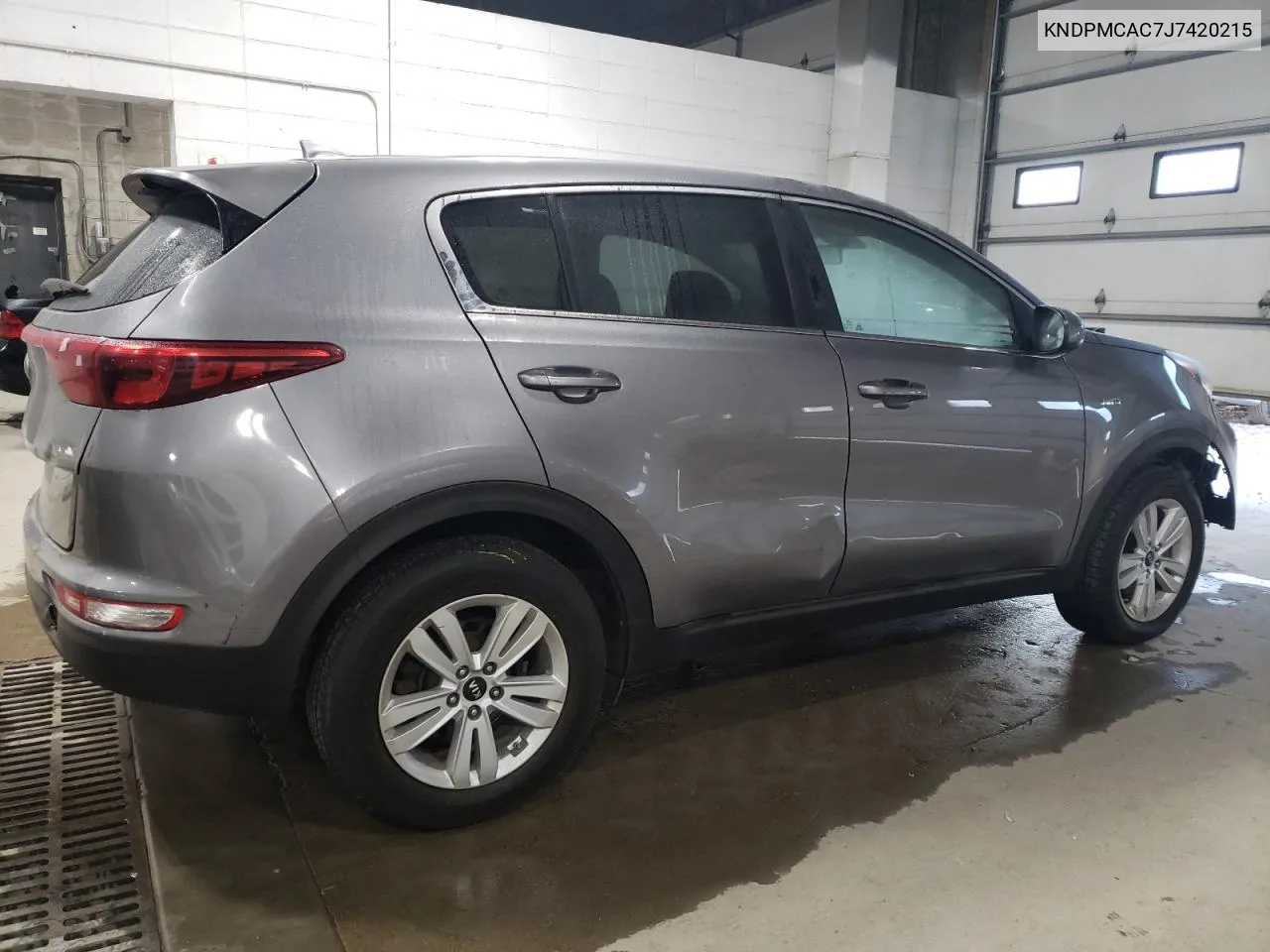 2018 Kia Sportage Lx VIN: KNDPMCAC7J7420215 Lot: 76353674