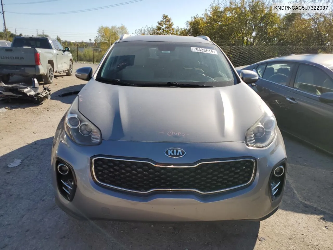 2018 Kia Sportage Ex VIN: KNDPNCAC5J7322037 Lot: 76438614