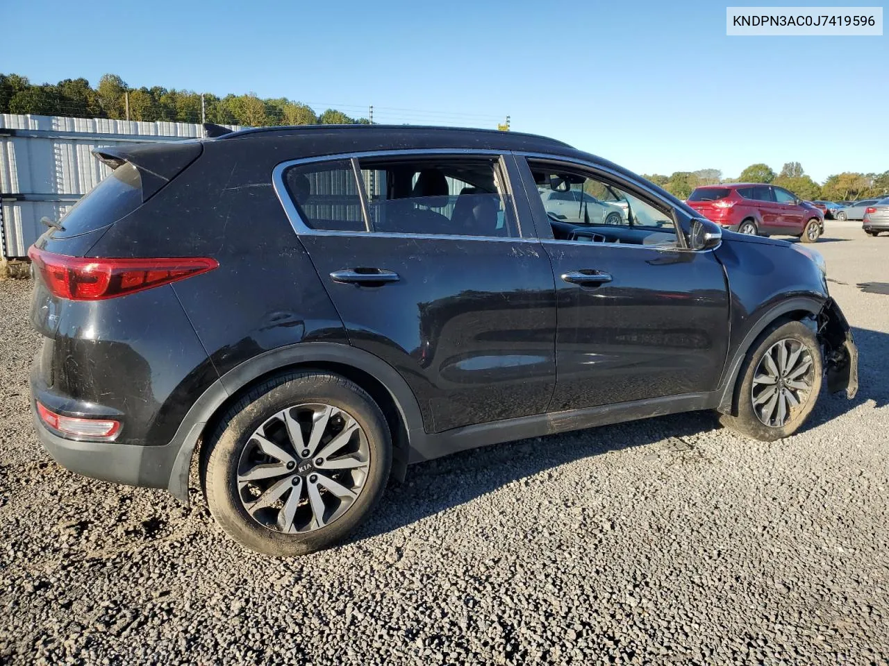 KNDPN3AC0J7419596 2018 Kia Sportage Ex