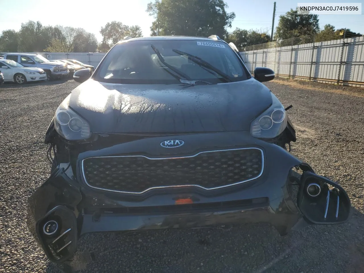 2018 Kia Sportage Ex VIN: KNDPN3AC0J7419596 Lot: 76455514