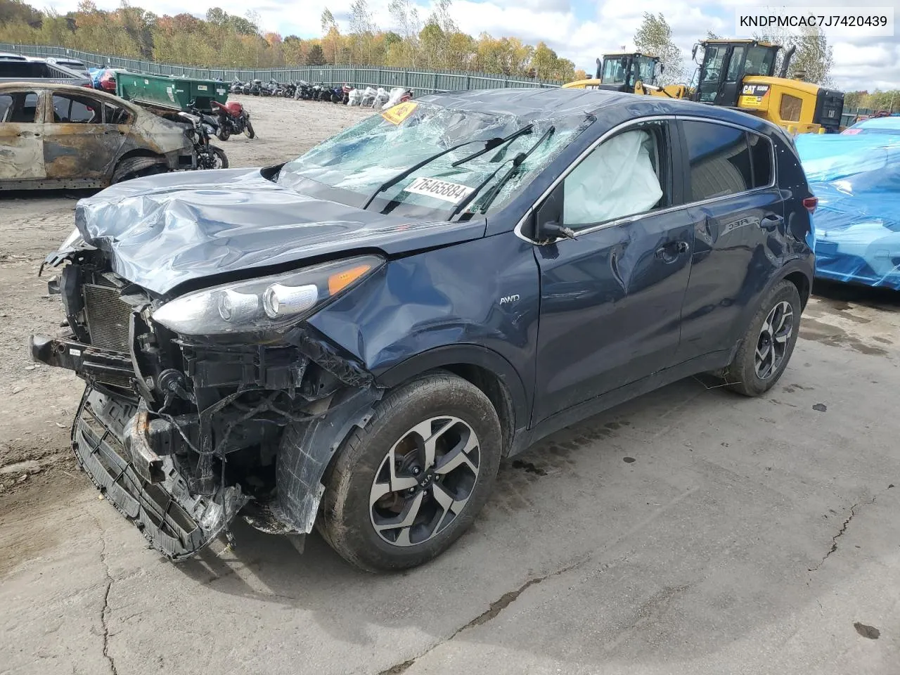 2018 Kia Sportage Lx VIN: KNDPMCAC7J7420439 Lot: 76465884