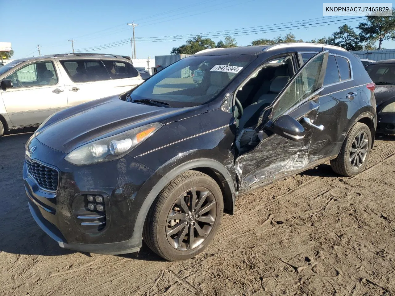 2018 Kia Sportage Ex VIN: KNDPN3AC7J7465829 Lot: 76474344