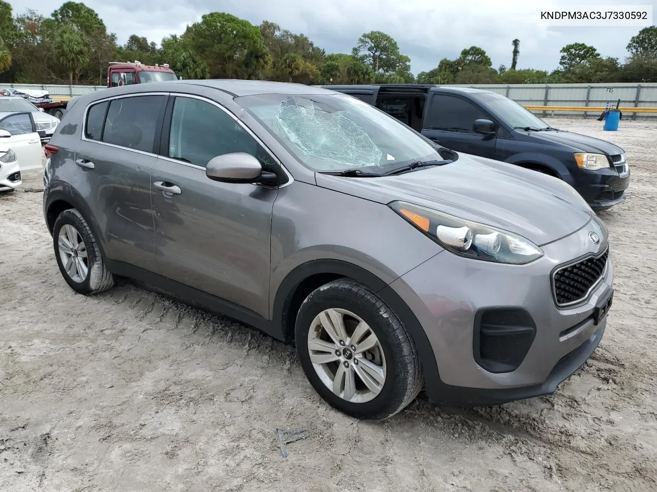 2018 Kia Sportage Lx VIN: KNDPM3AC3J7330592 Lot: 77276694