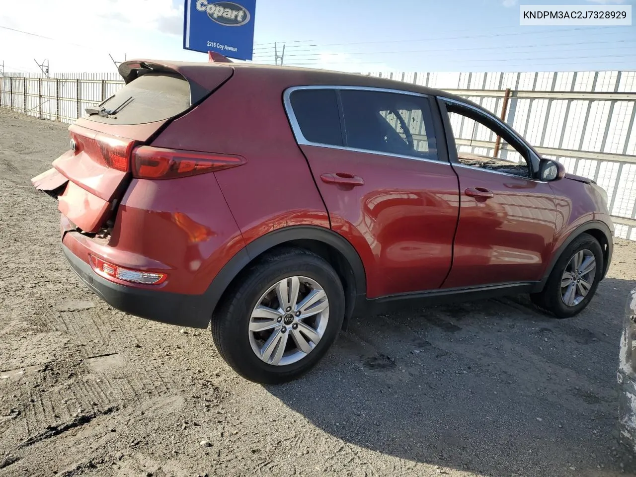 2018 Kia Sportage Lx VIN: KNDPM3AC2J7328929 Lot: 78021114