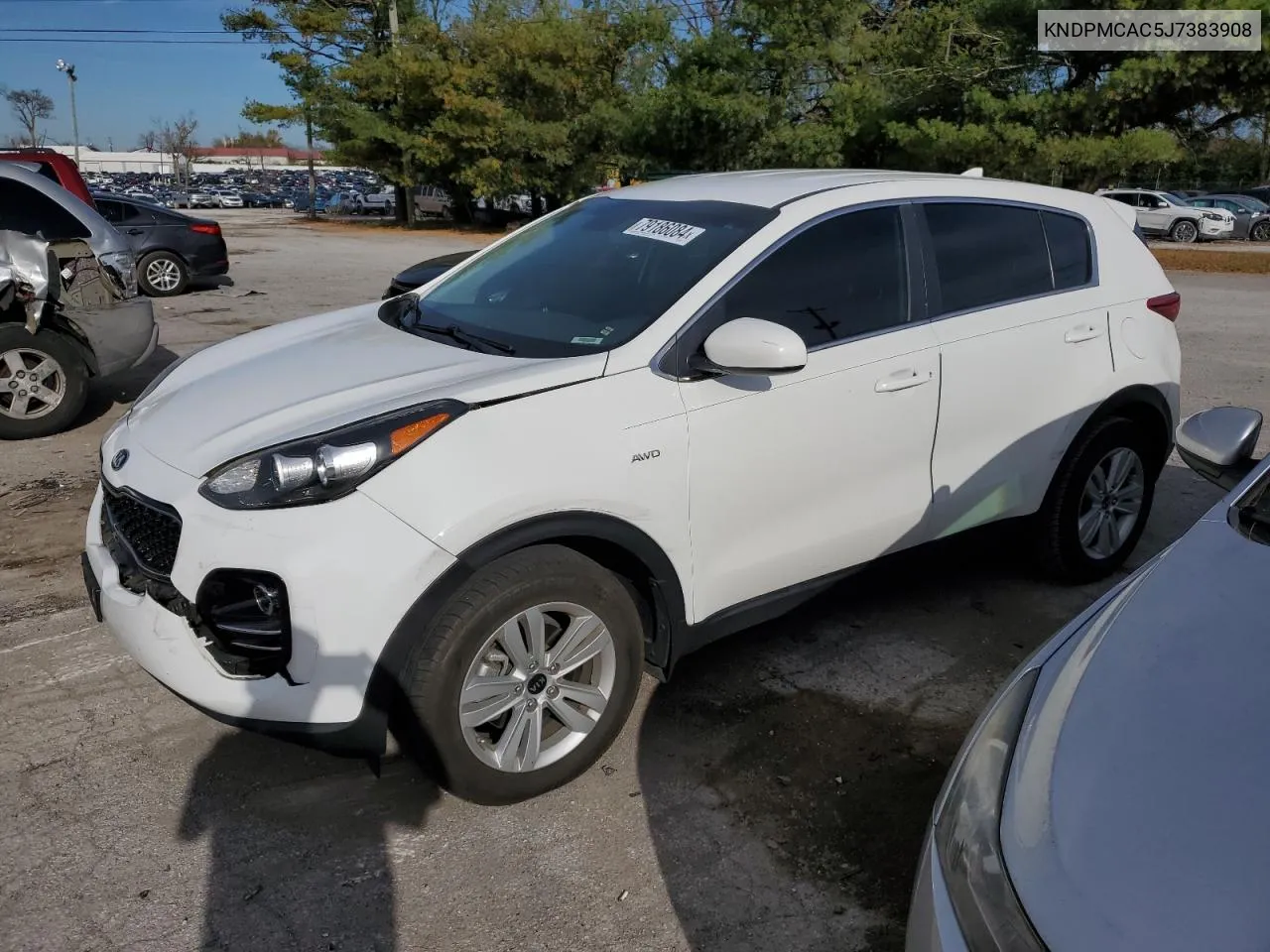 2018 Kia Sportage Lx VIN: KNDPMCAC5J7383908 Lot: 79186084