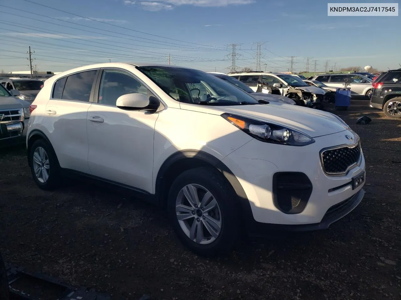 2018 Kia Sportage Lx VIN: KNDPM3AC2J7417545 Lot: 80095974