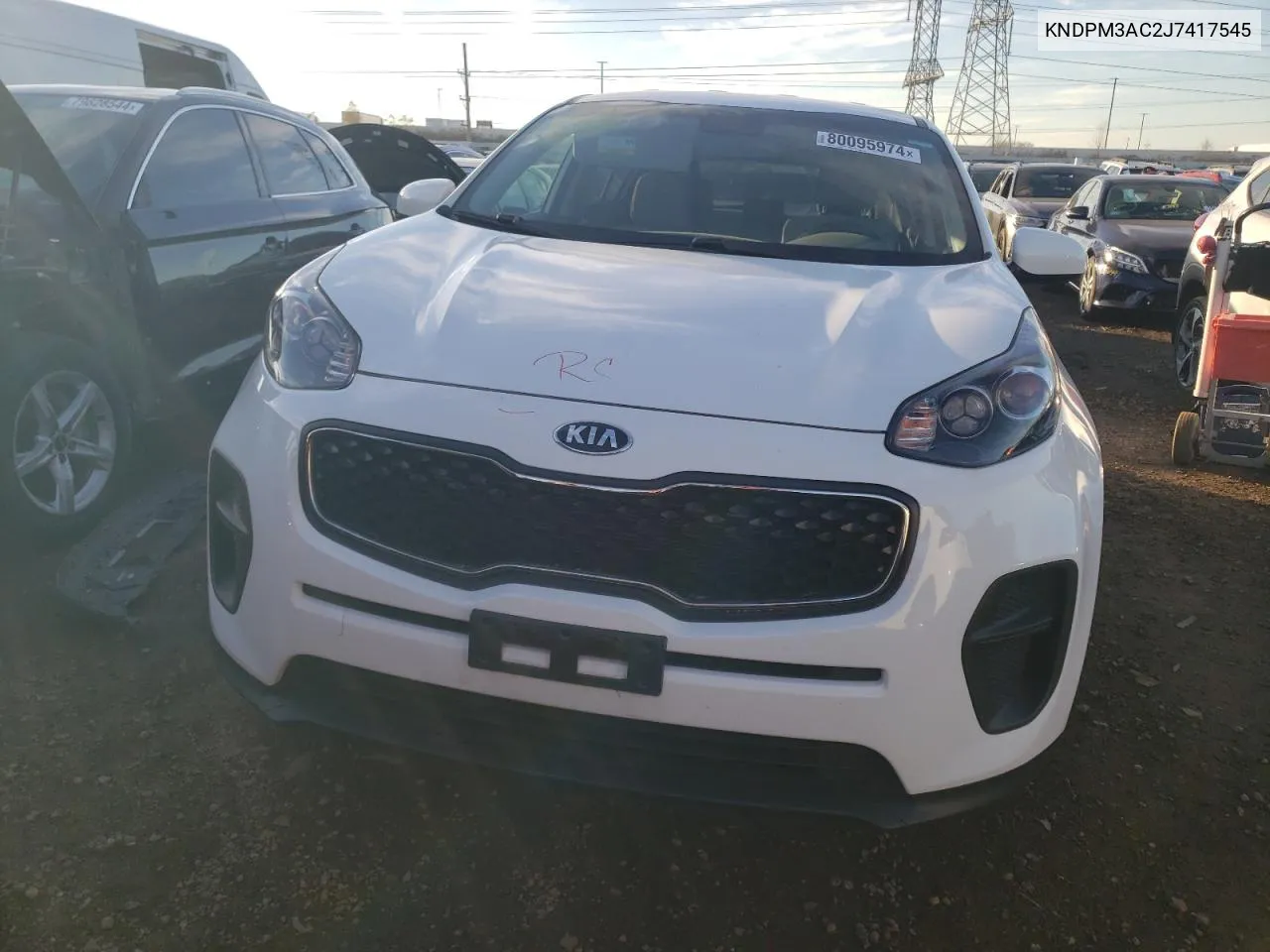 2018 Kia Sportage Lx VIN: KNDPM3AC2J7417545 Lot: 80095974