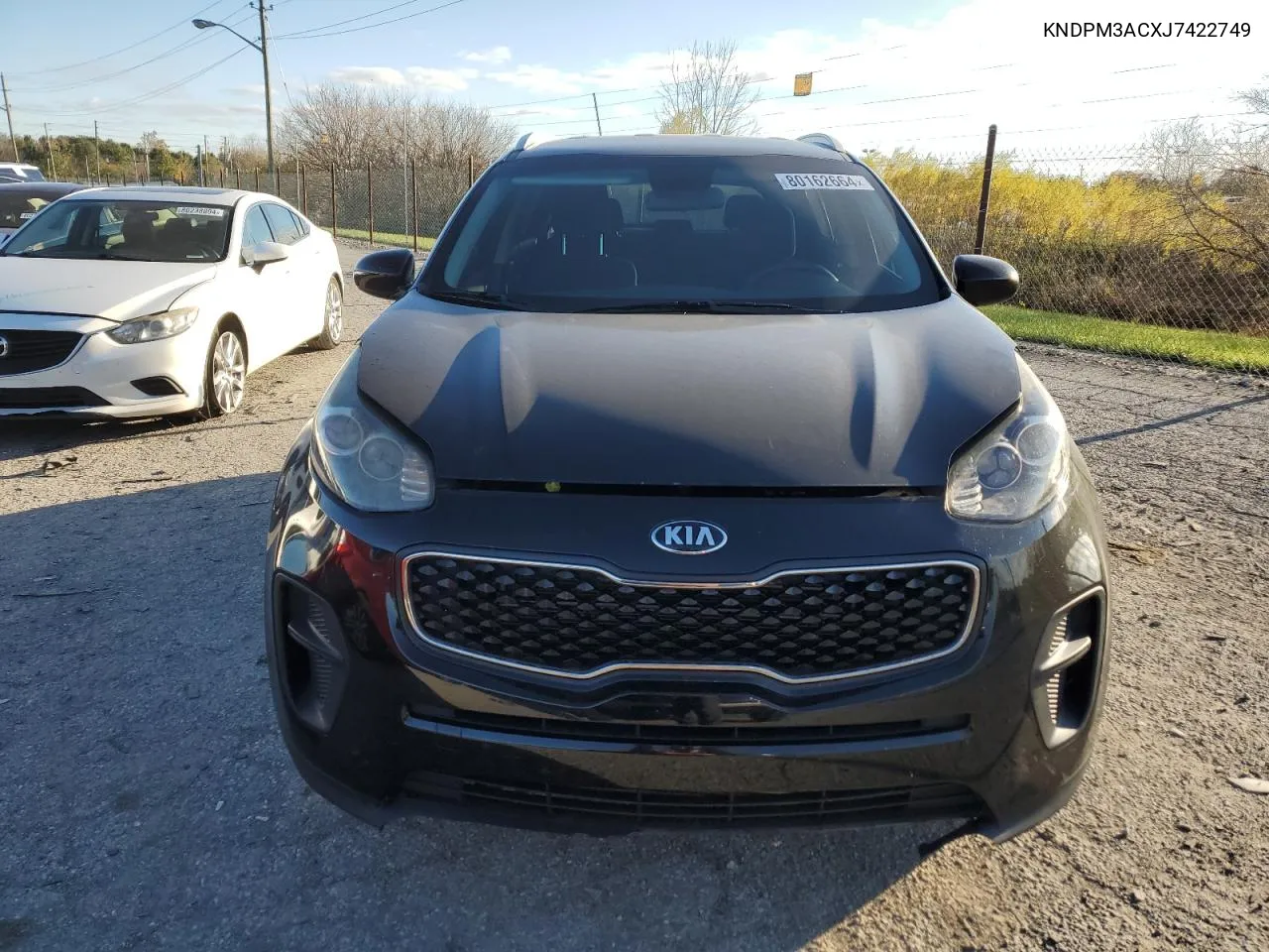 2018 Kia Sportage Lx VIN: KNDPM3ACXJ7422749 Lot: 80162664