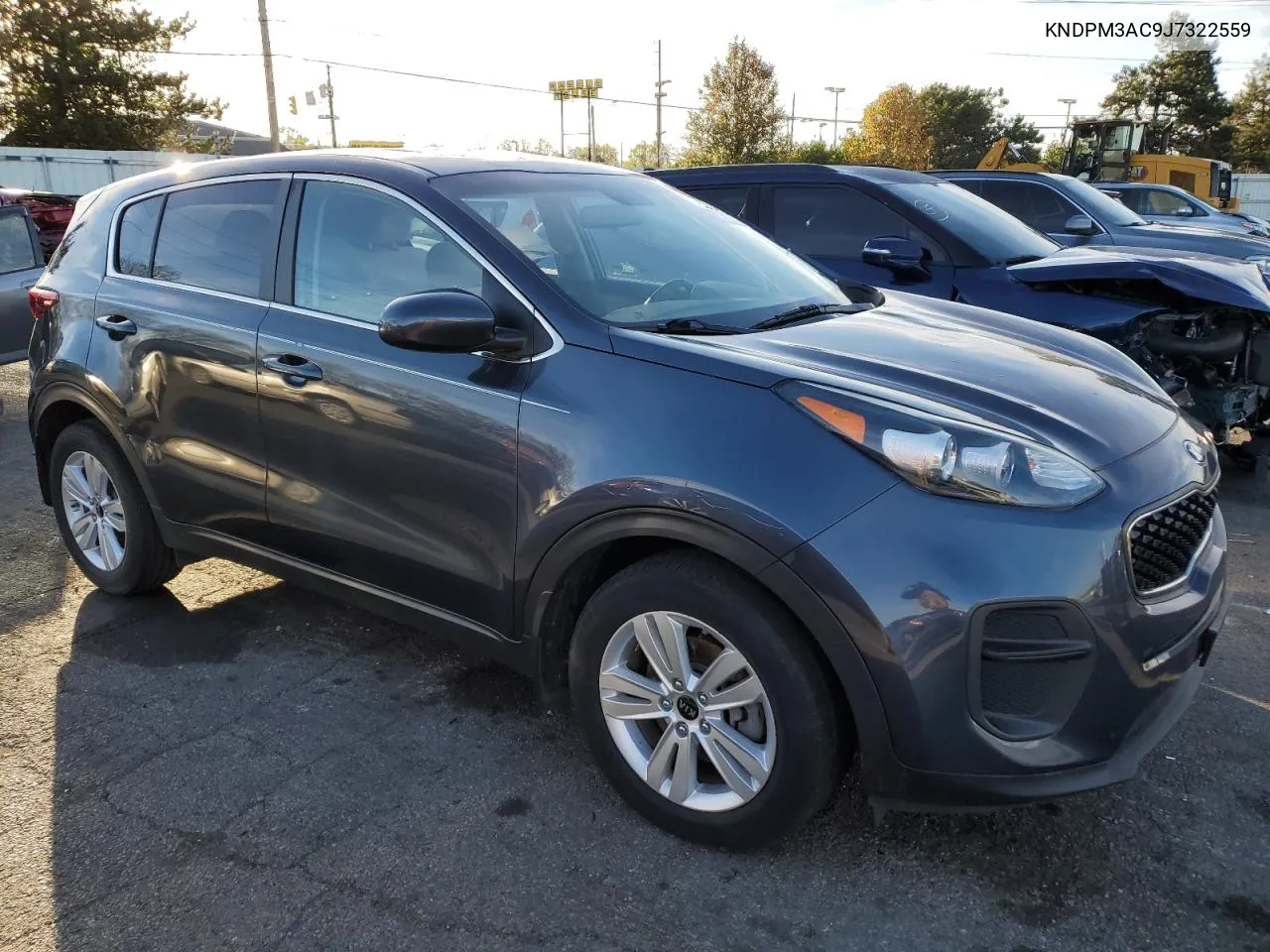 2018 Kia Sportage Lx VIN: KNDPM3AC9J7322559 Lot: 80395434