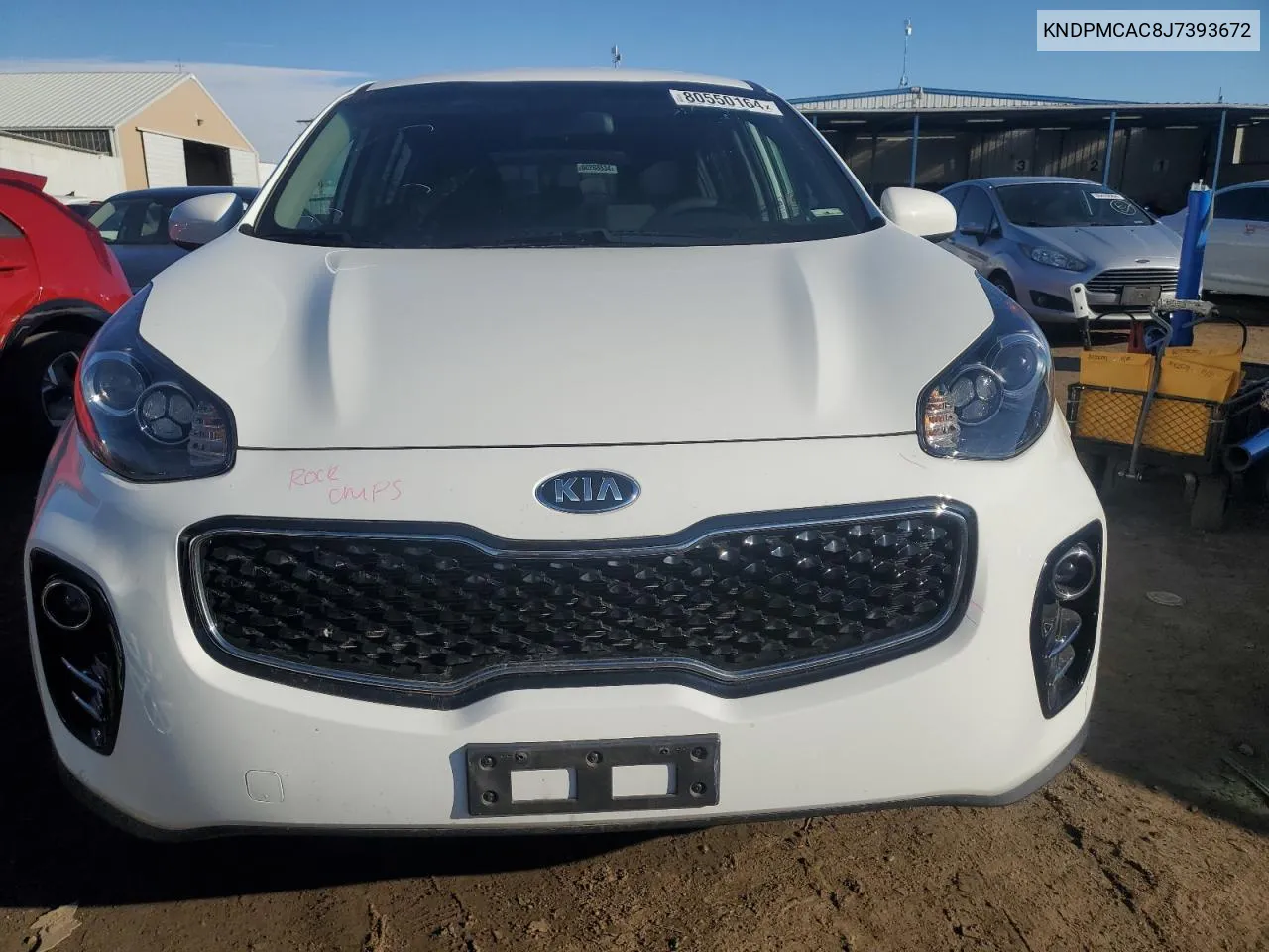 2018 Kia Sportage Lx VIN: KNDPMCAC8J7393672 Lot: 80550164