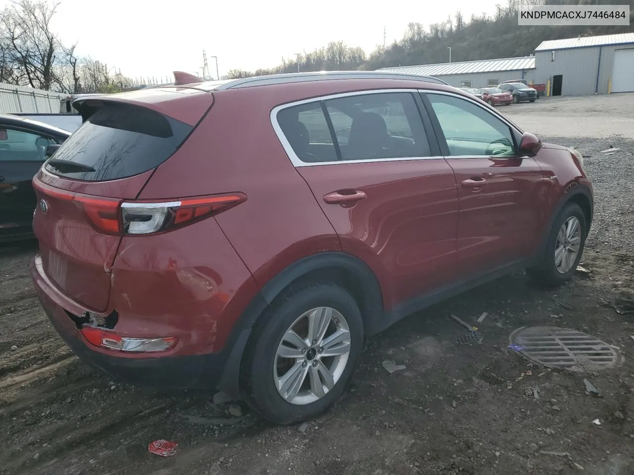 2018 Kia Sportage Lx VIN: KNDPMCACXJ7446484 Lot: 80708634