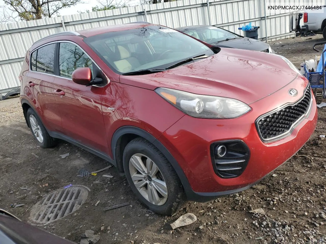 2018 Kia Sportage Lx VIN: KNDPMCACXJ7446484 Lot: 80708634