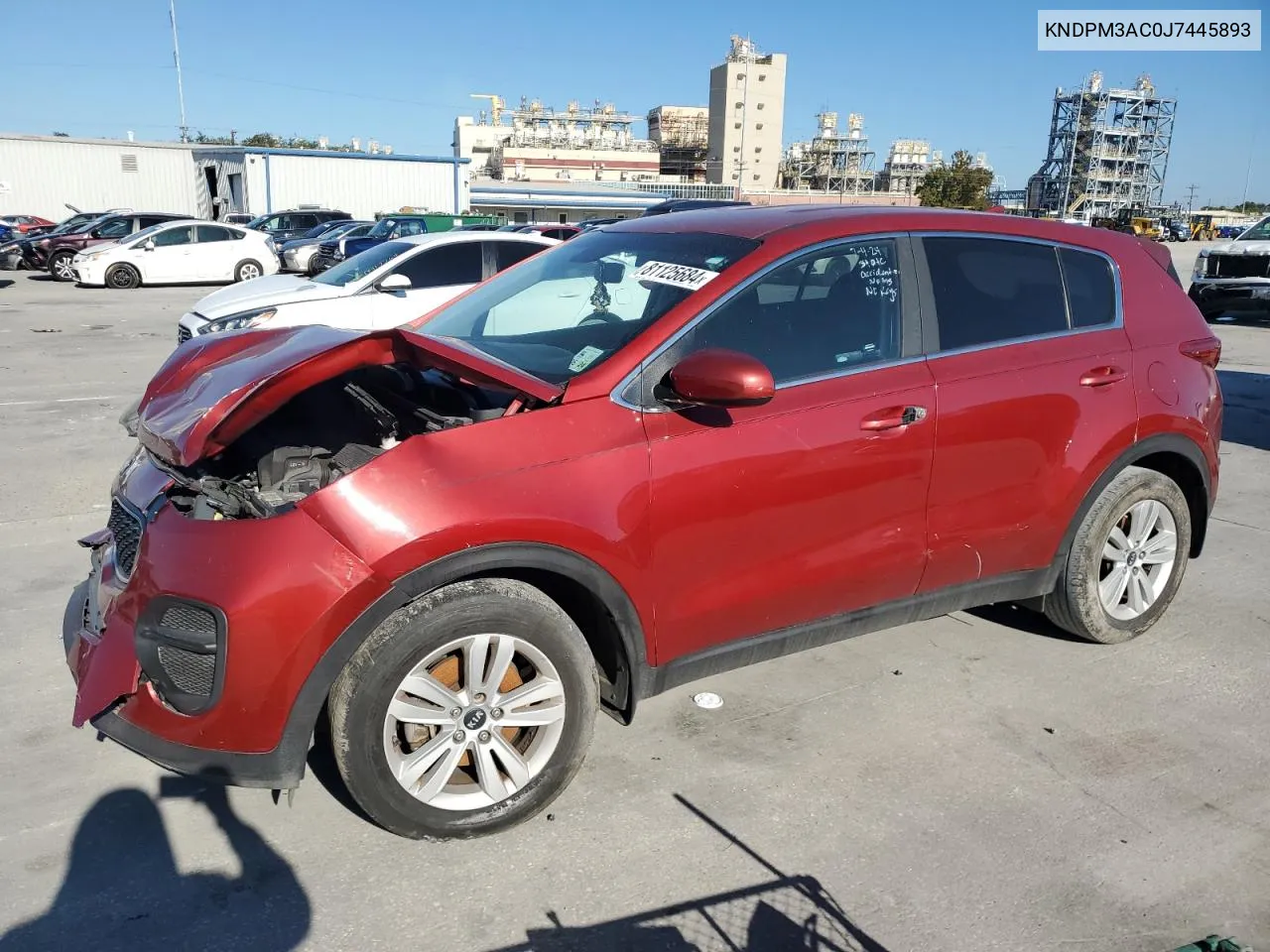 2018 Kia Sportage Lx VIN: KNDPM3AC0J7445893 Lot: 81125684