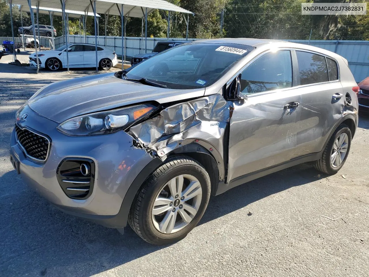 2018 Kia Sportage Lx VIN: KNDPMCAC2J7382831 Lot: 81560944