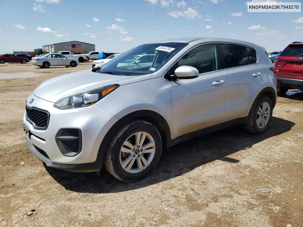 KNDPM3AC3K7543270 2019 Kia Sportage Lx