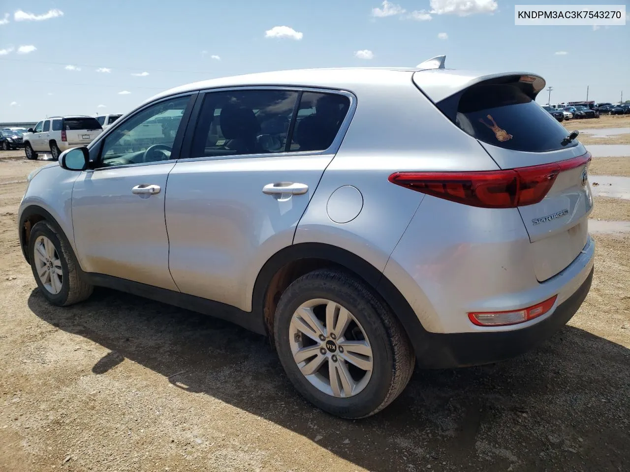 2019 Kia Sportage Lx VIN: KNDPM3AC3K7543270 Lot: 50444764