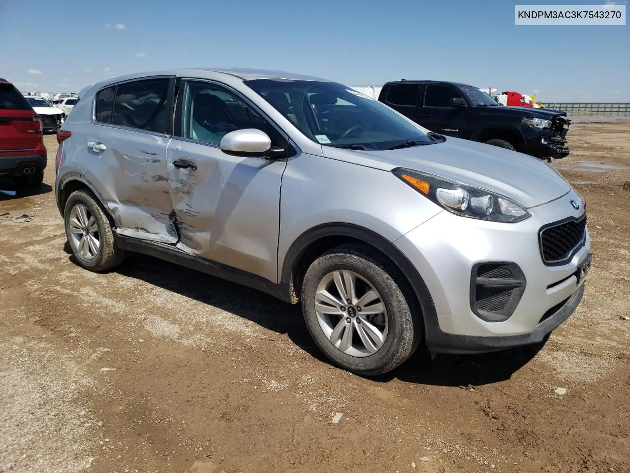 KNDPM3AC3K7543270 2019 Kia Sportage Lx