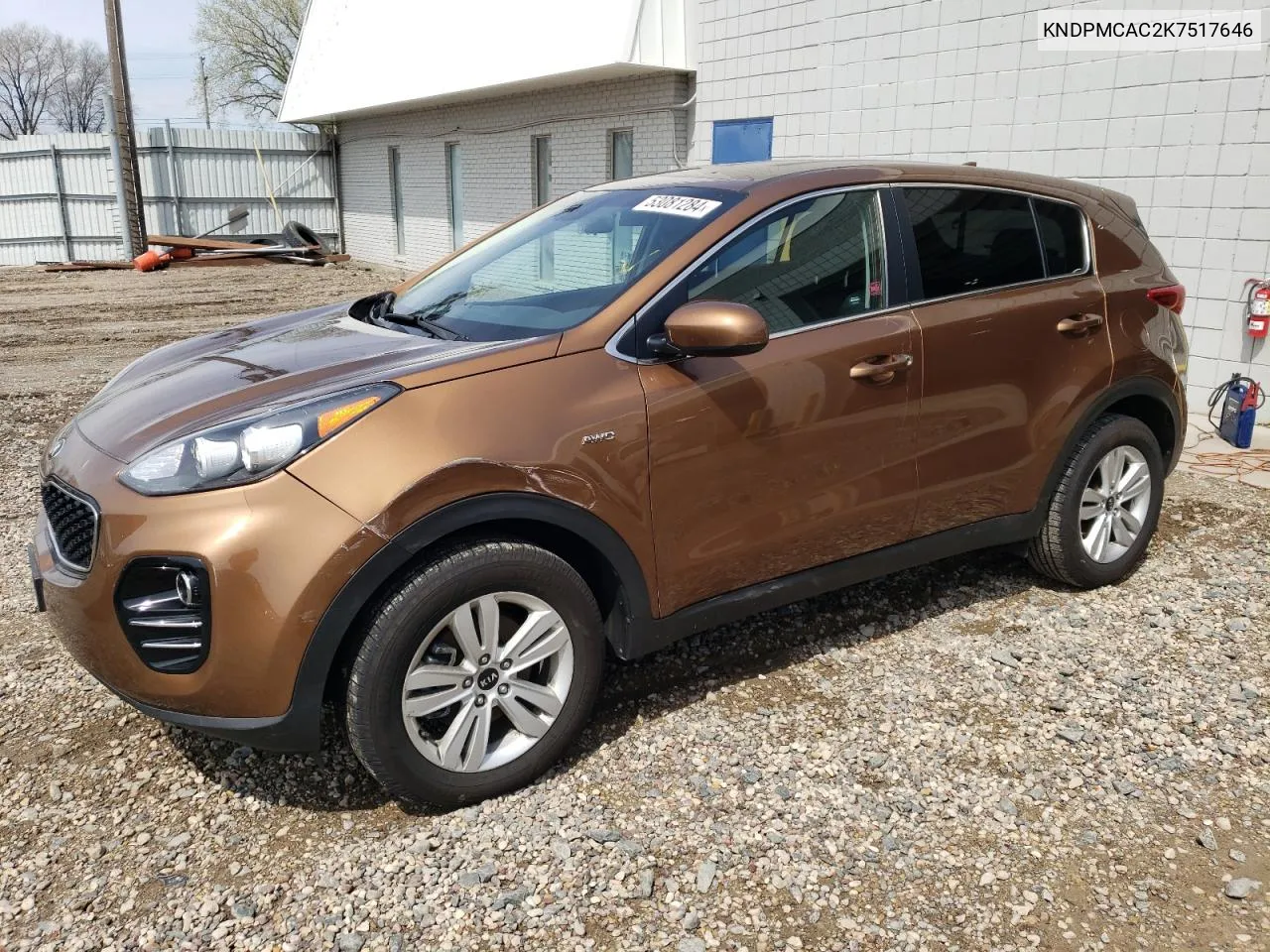 KNDPMCAC2K7517646 2019 Kia Sportage Lx