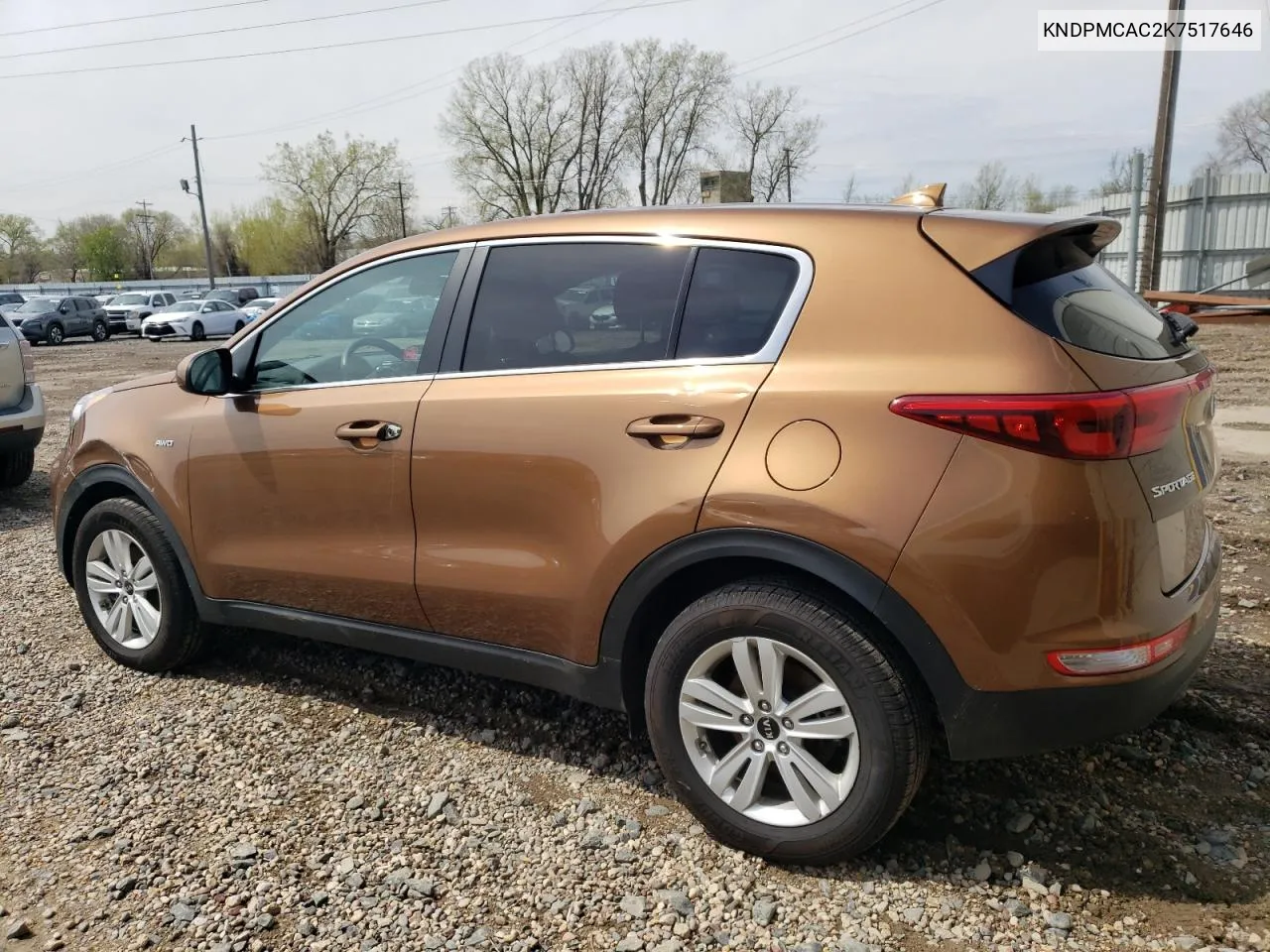 2019 Kia Sportage Lx VIN: KNDPMCAC2K7517646 Lot: 53081284