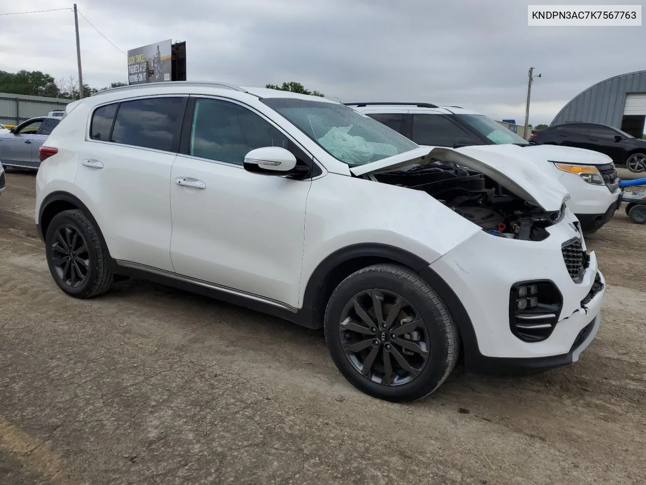 2019 Kia Sportage Ex VIN: KNDPN3AC7K7567763 Lot: 57164724