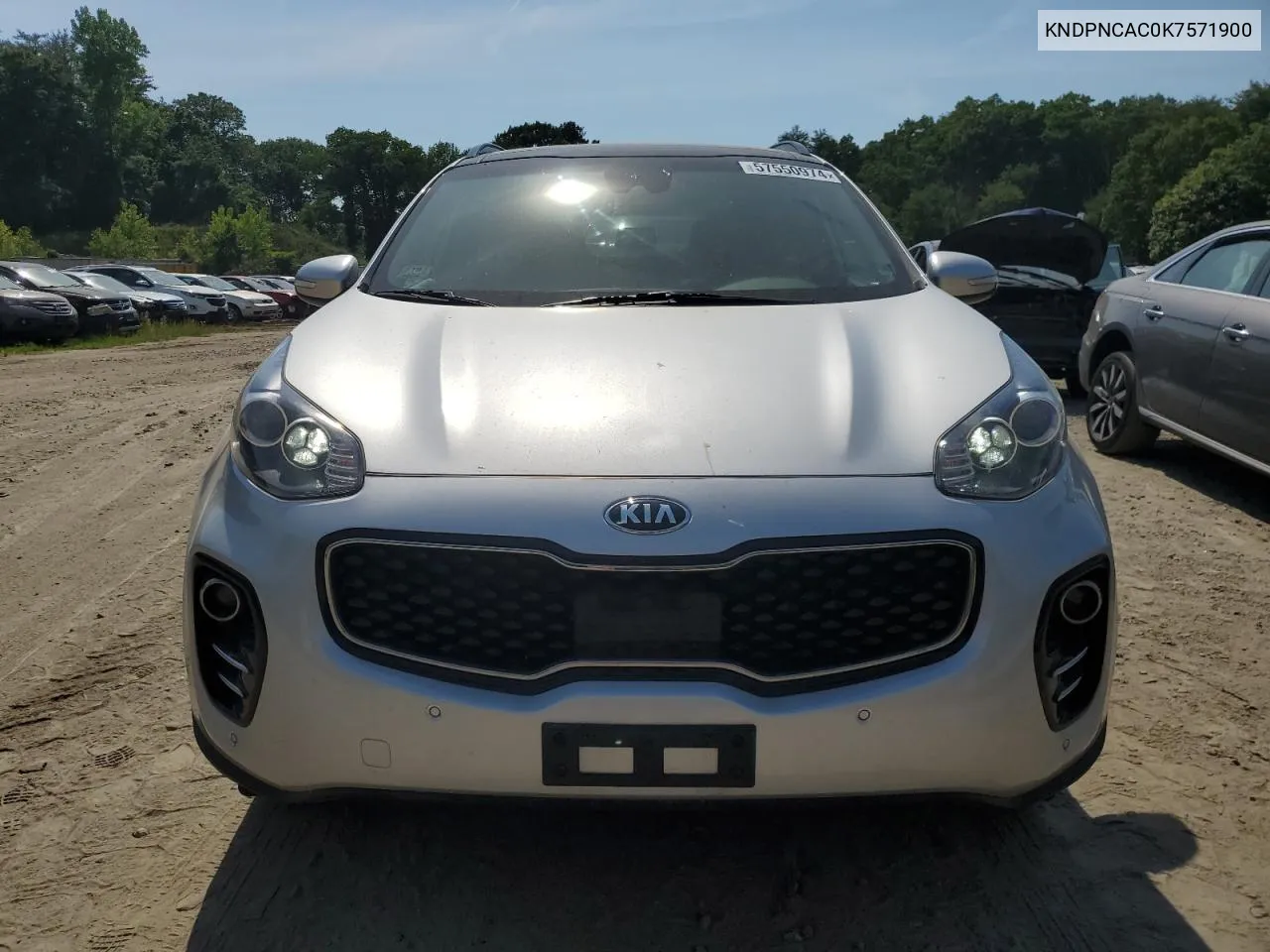 2019 Kia Sportage Ex VIN: KNDPNCAC0K7571900 Lot: 57550974