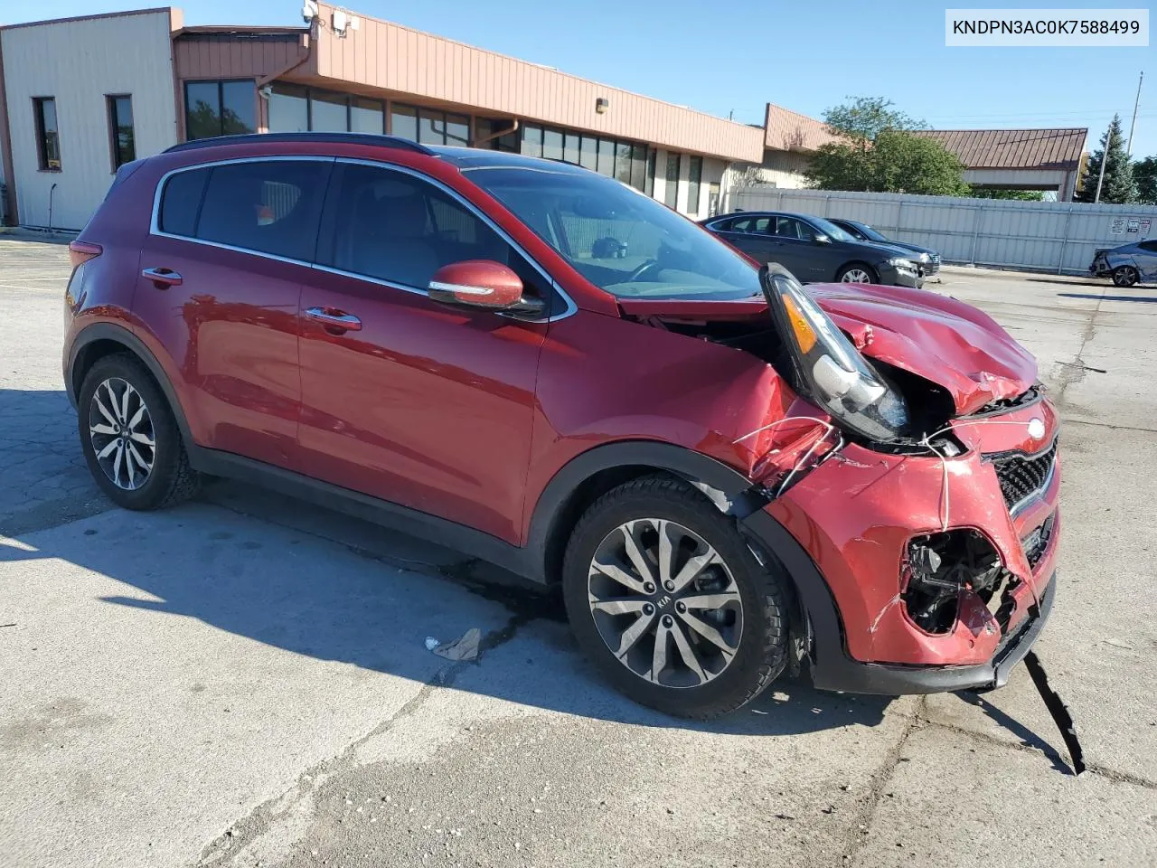 2019 Kia Sportage Ex VIN: KNDPN3AC0K7588499 Lot: 60253814