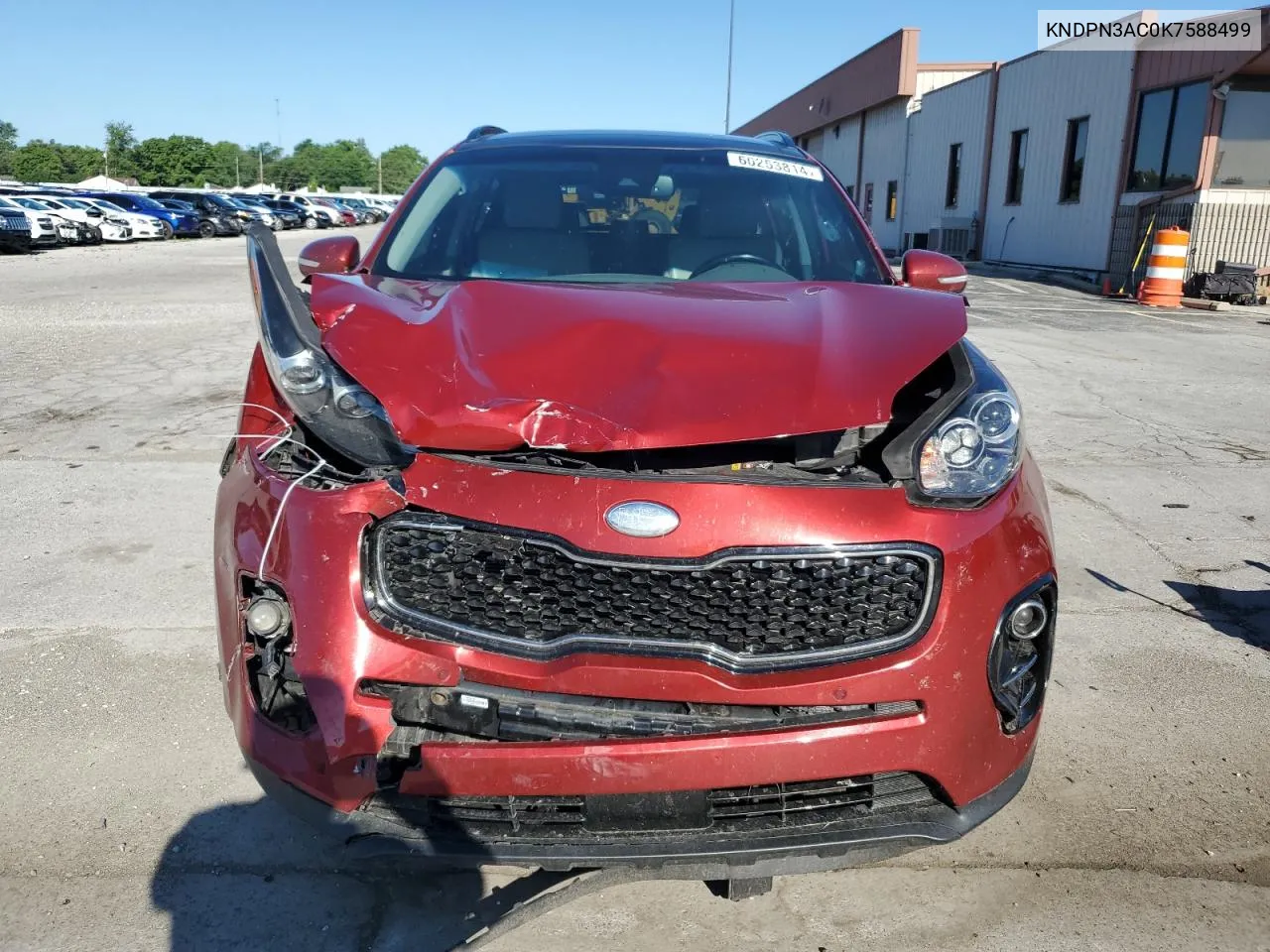 2019 Kia Sportage Ex VIN: KNDPN3AC0K7588499 Lot: 60253814