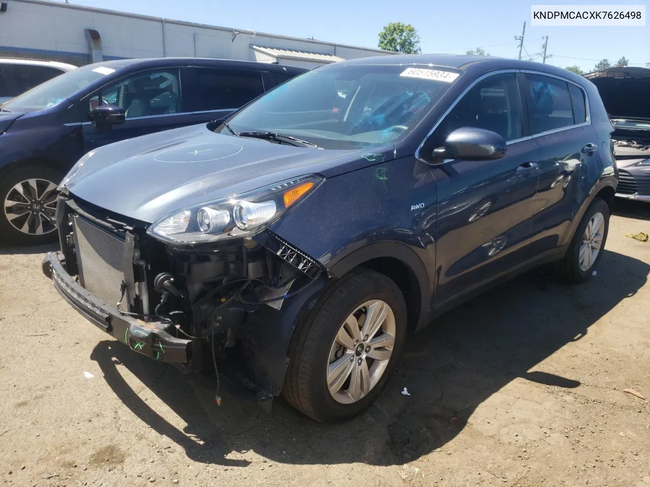 2019 Kia Sportage Lx VIN: KNDPMCACXK7626498 Lot: 60515934