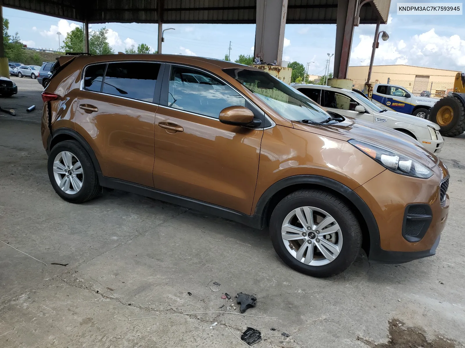 2019 Kia Sportage Lx VIN: KNDPM3AC7K7593945 Lot: 62096524