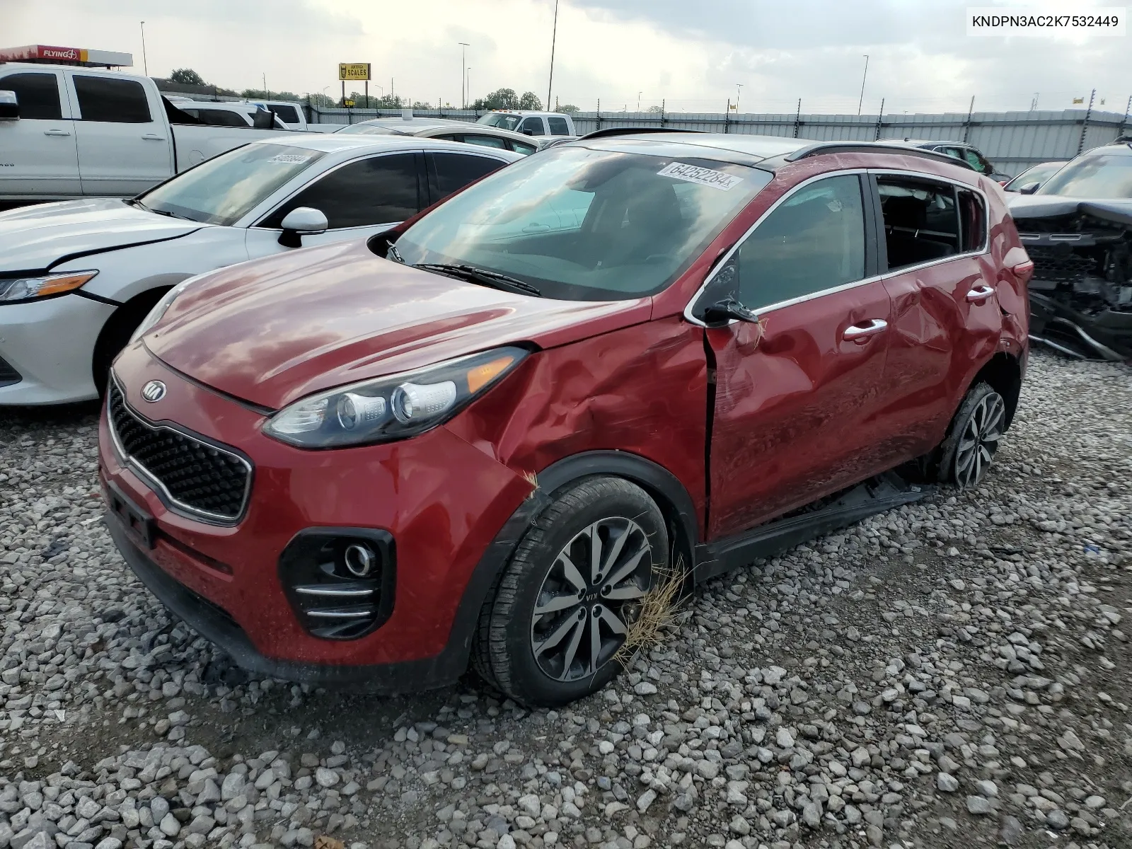 2019 Kia Sportage Ex VIN: KNDPN3AC2K7532449 Lot: 64252284