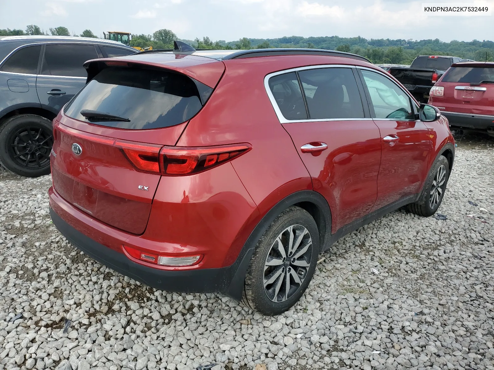 2019 Kia Sportage Ex VIN: KNDPN3AC2K7532449 Lot: 64252284