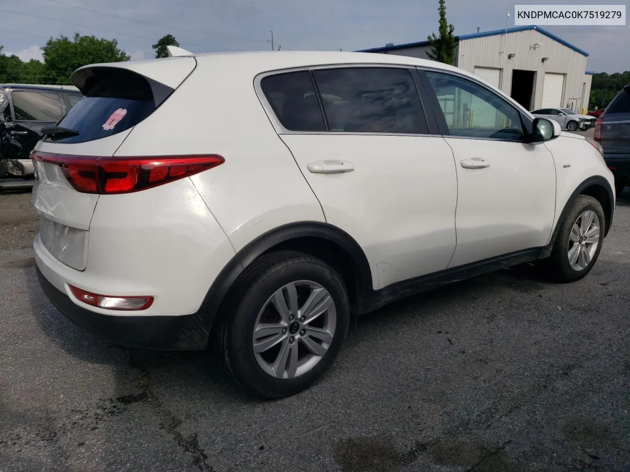 2019 Kia Sportage Lx VIN: KNDPMCAC0K7519279 Lot: 64593574