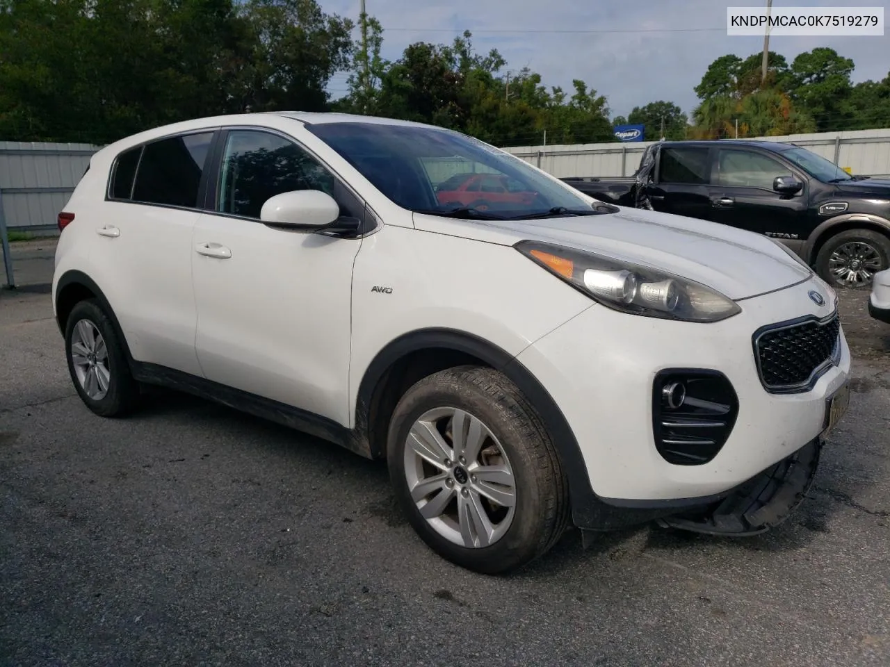 2019 Kia Sportage Lx VIN: KNDPMCAC0K7519279 Lot: 64593574