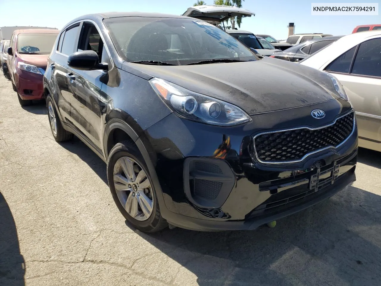 2019 Kia Sportage Lx VIN: KNDPM3AC2K7594291 Lot: 64713374