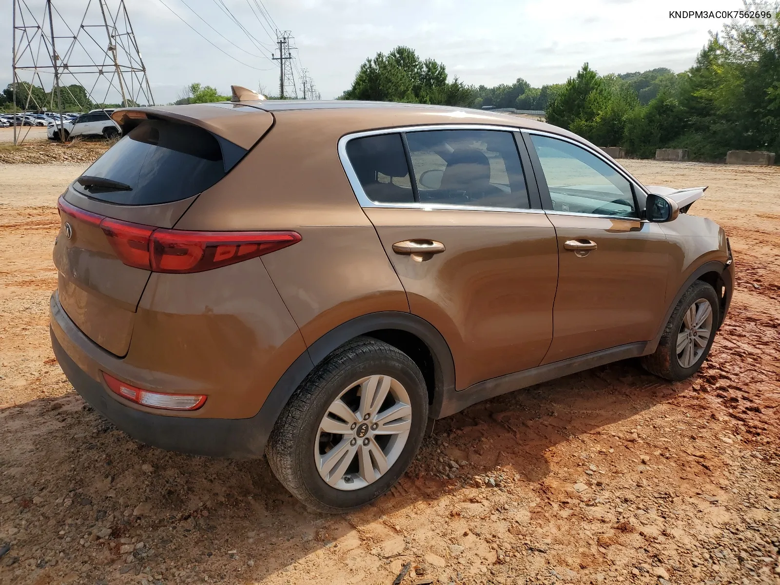 2019 Kia Sportage Lx VIN: KNDPM3AC0K7562696 Lot: 65043924