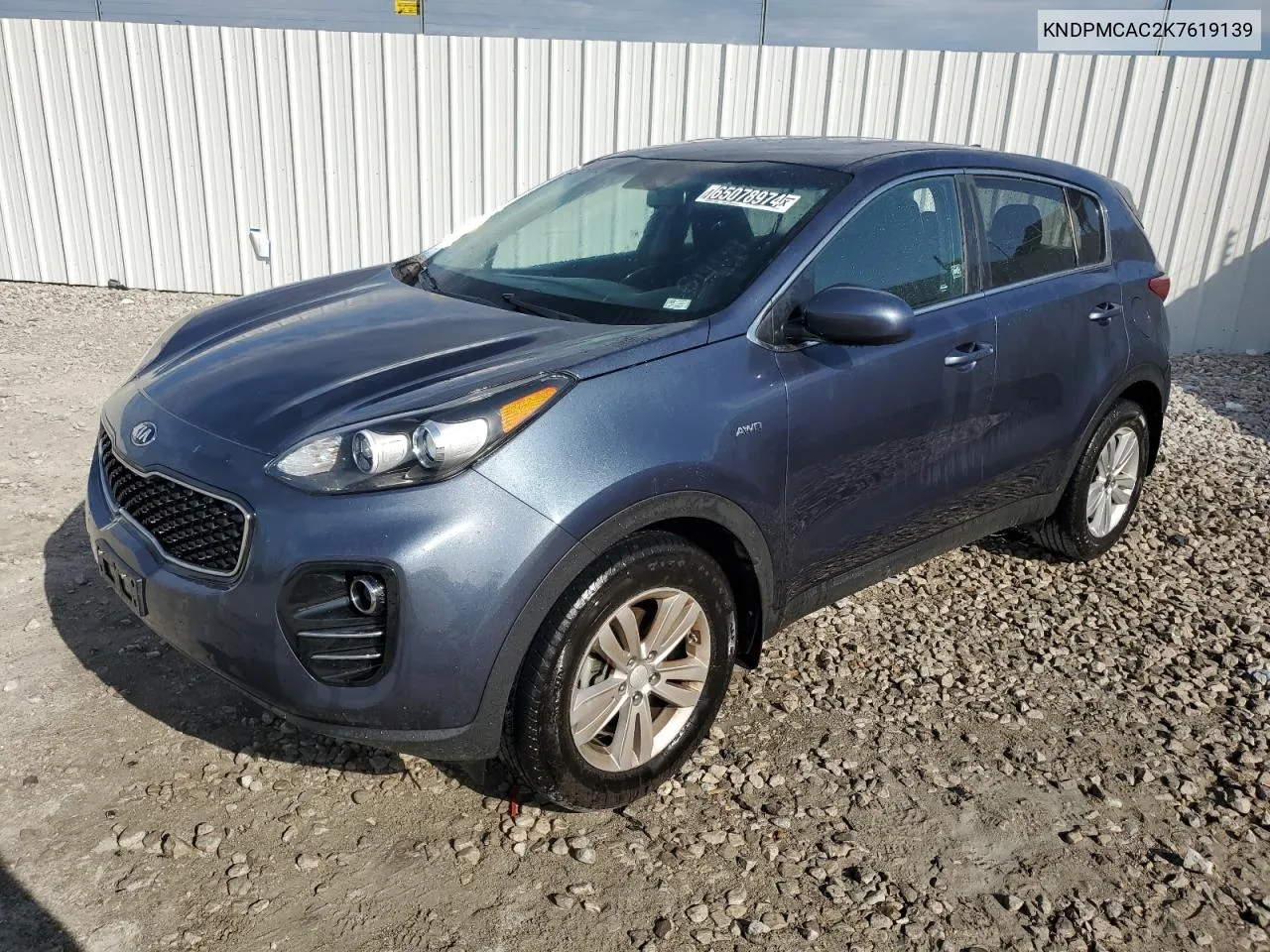 2019 Kia Sportage Lx VIN: KNDPMCAC2K7619139 Lot: 65078974