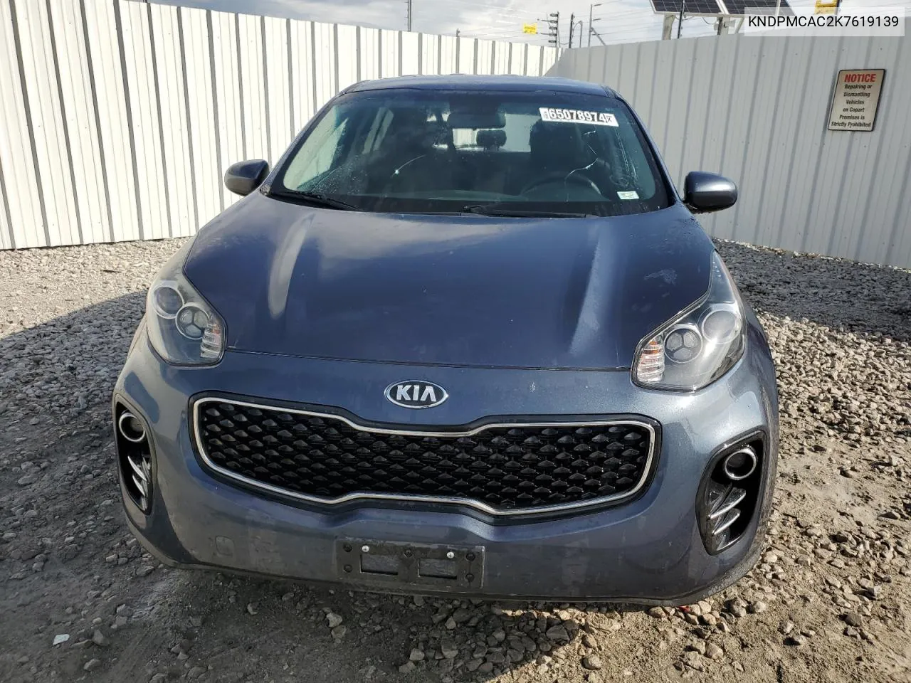 KNDPMCAC2K7619139 2019 Kia Sportage Lx