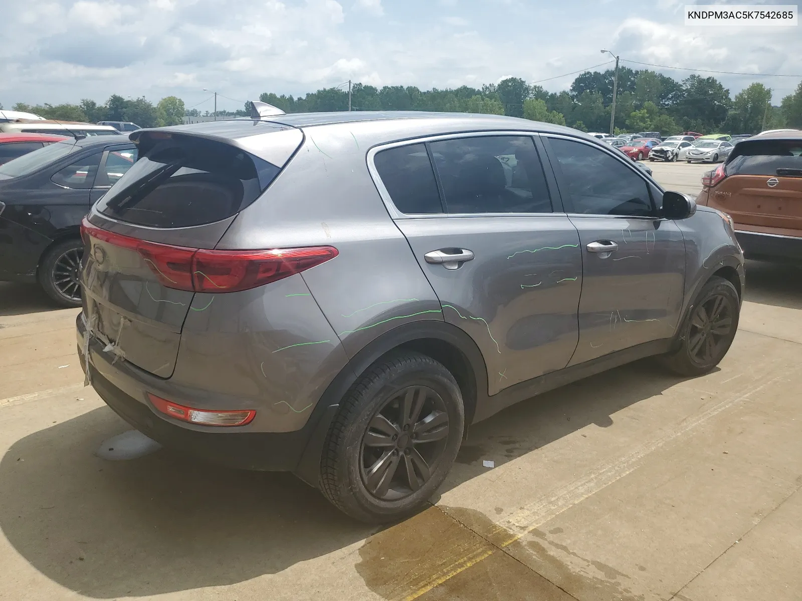 2019 Kia Sportage Lx VIN: KNDPM3AC5K7542685 Lot: 65426514