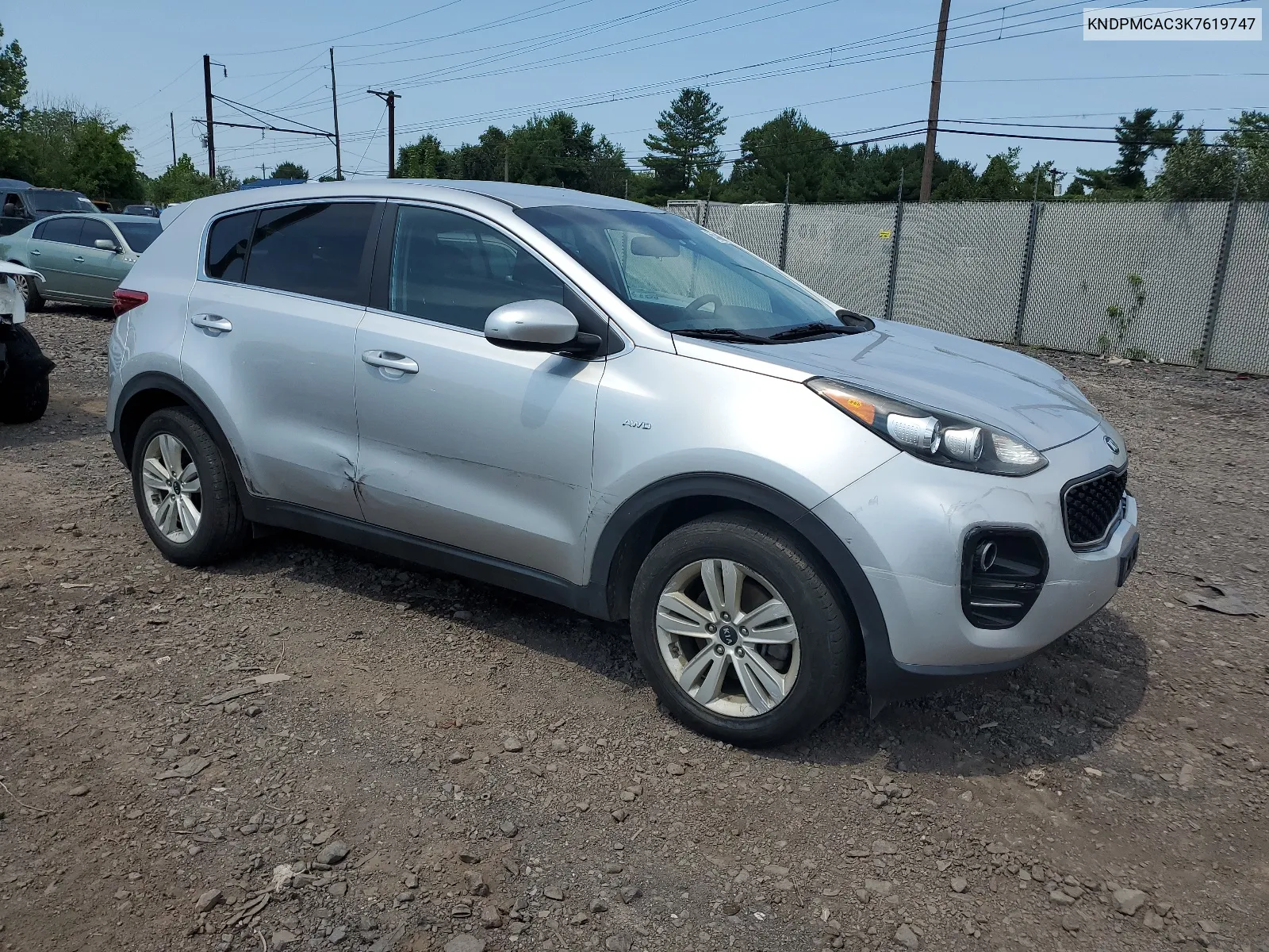 KNDPMCAC3K7619747 2019 Kia Sportage Lx